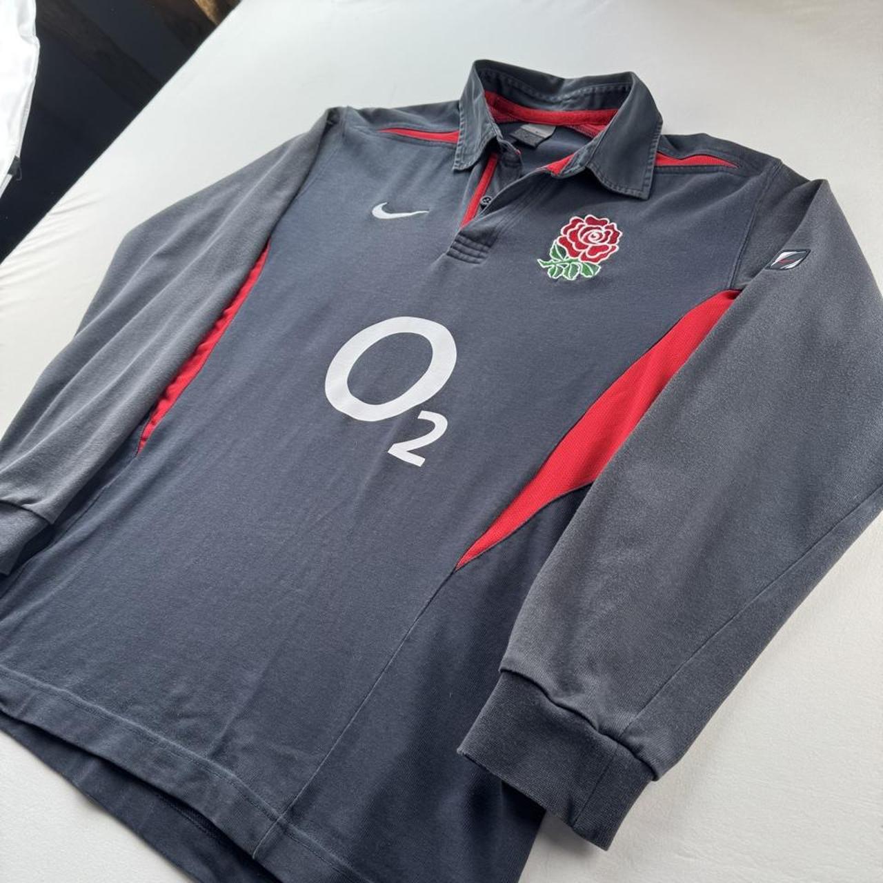 2003 Nike England Rugby Polo Shirt L