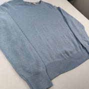 Baby Blue 1990s Merino Wool Burberrys Jumper 8