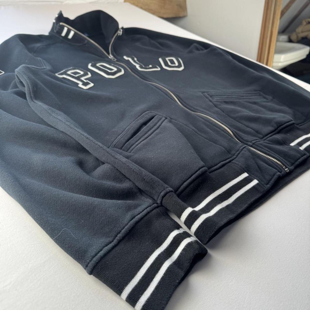 Polo Ralph Lauren Cotton Embroidered Fleece Logo Full Zip L