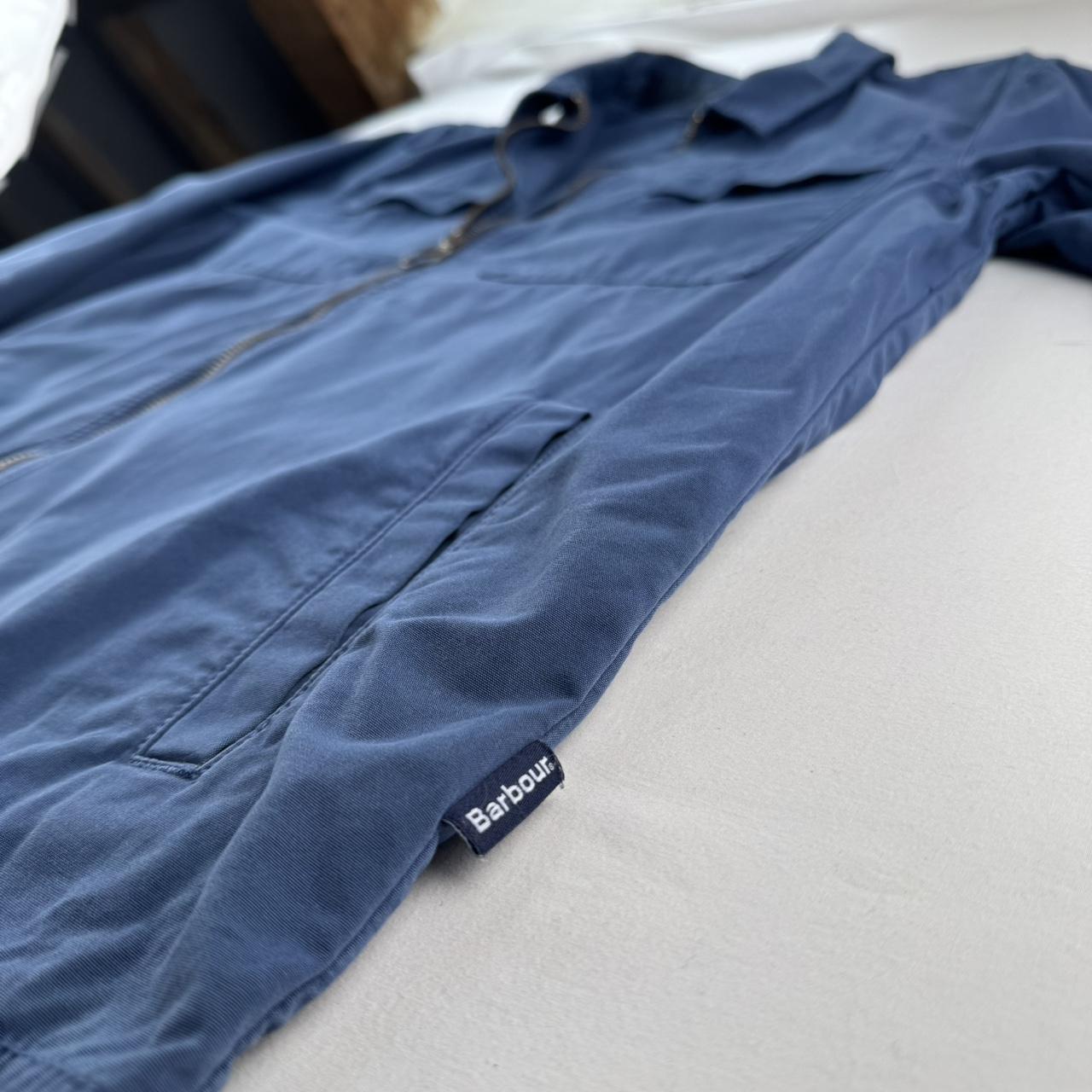 Modern Barbour Stunning Blue Cotton Shacket M