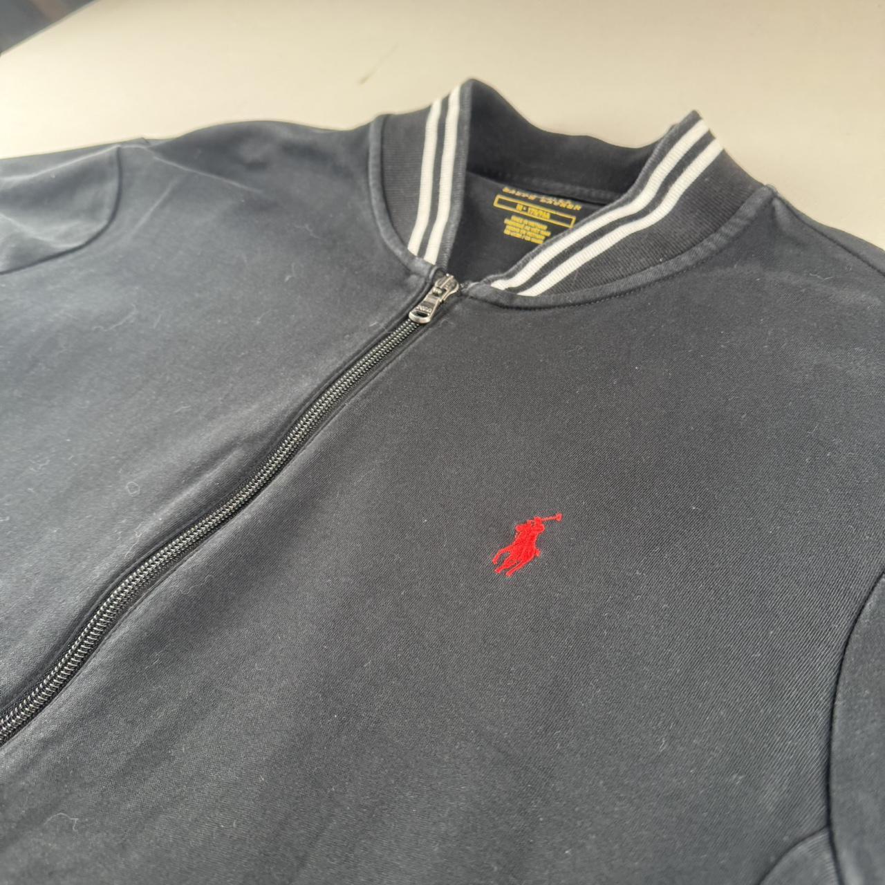 Polo Ralph Lauren Black Cotton Track Jacket M