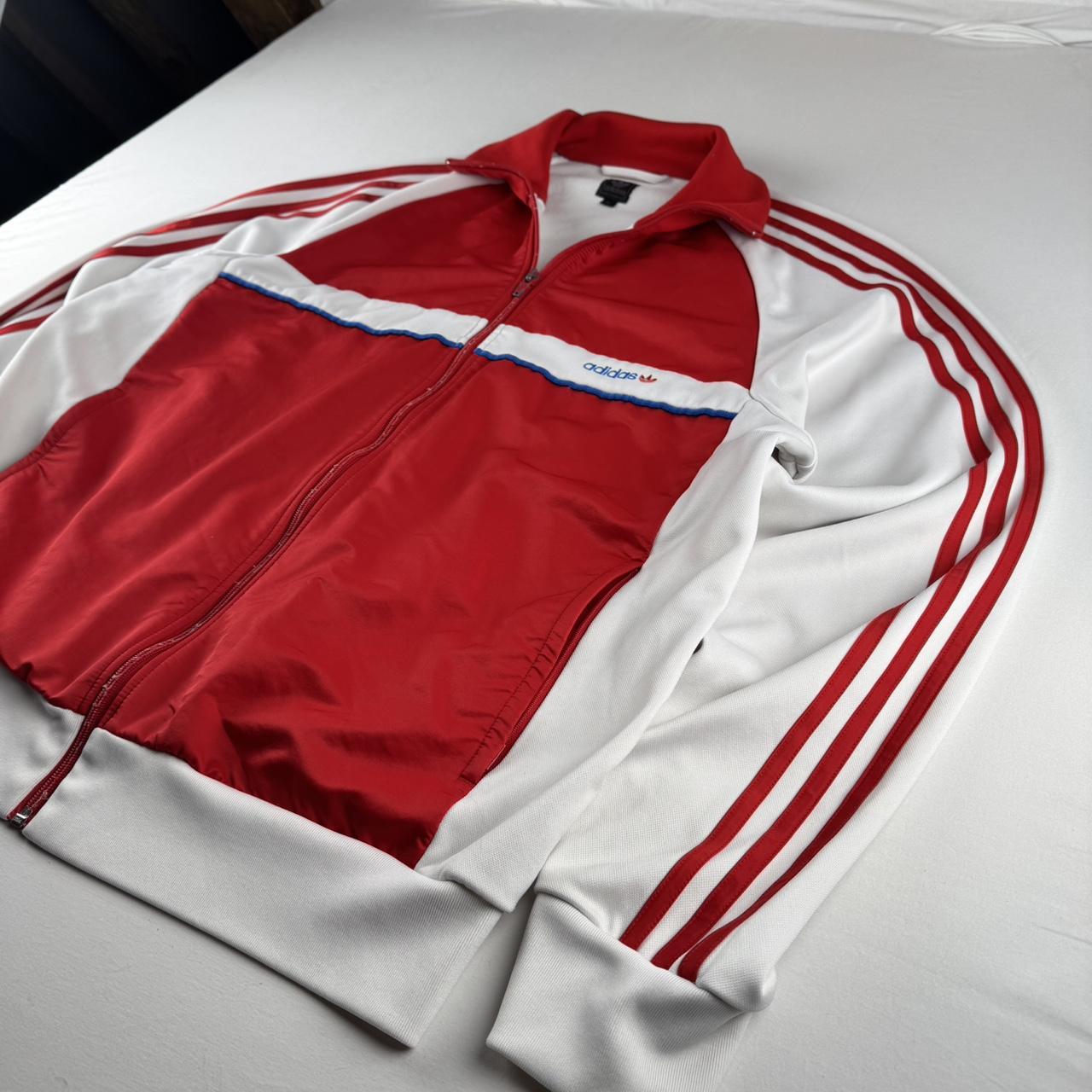 Early 2000s Adidas Embroidered Spellout Track Jacket XL