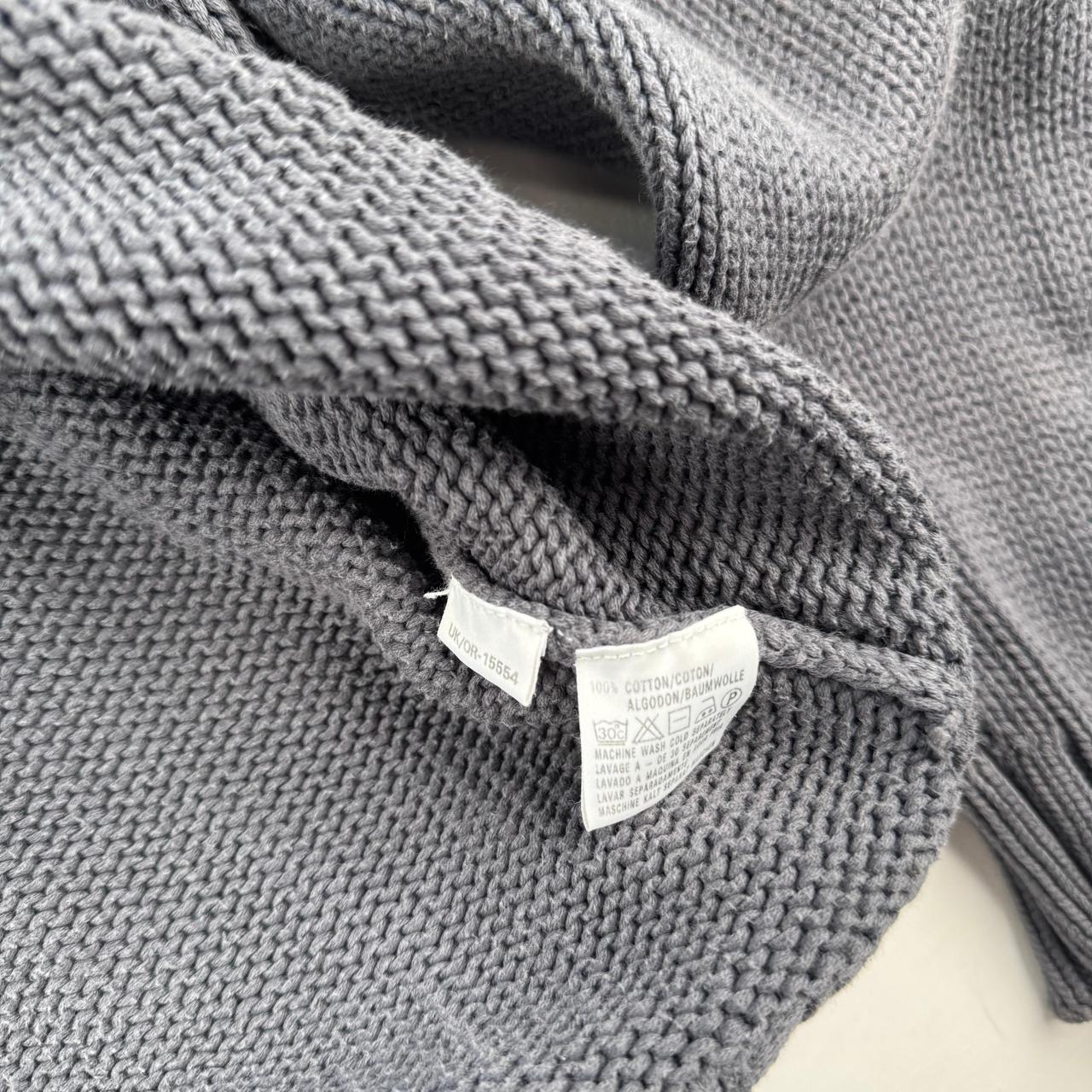 Yves Saint Laurent Crewneck Knit Sweater in Grey Size XXL