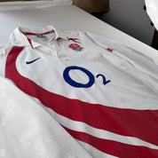 2007 Nike England Rugby Long Sleeve Rugby Polo M