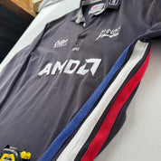 1999-2000 Cotton Traders Sale Sharks Long Sleeve Rugby Polo Shirt XL
