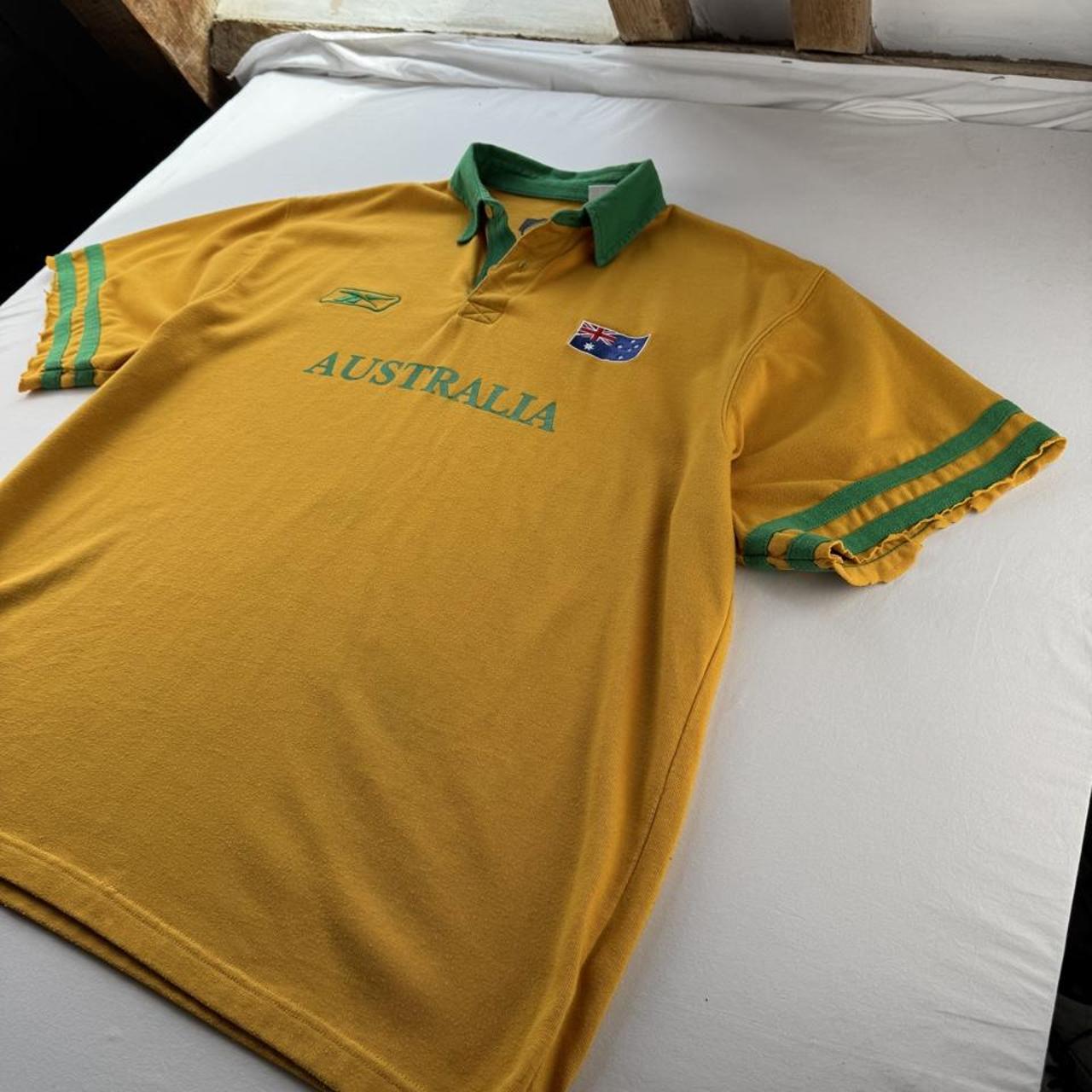 Early 2000s Australia Rugby Reebok Rugby Polo Shirt XL