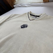 Rare 1990s Centre Swoosh V Neck Fleece Sweatshirt XL
