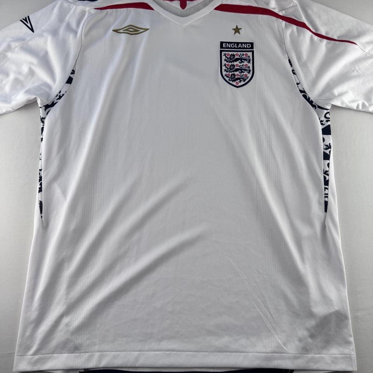 England Umbro 2007-09 Home Playing Jersey XL