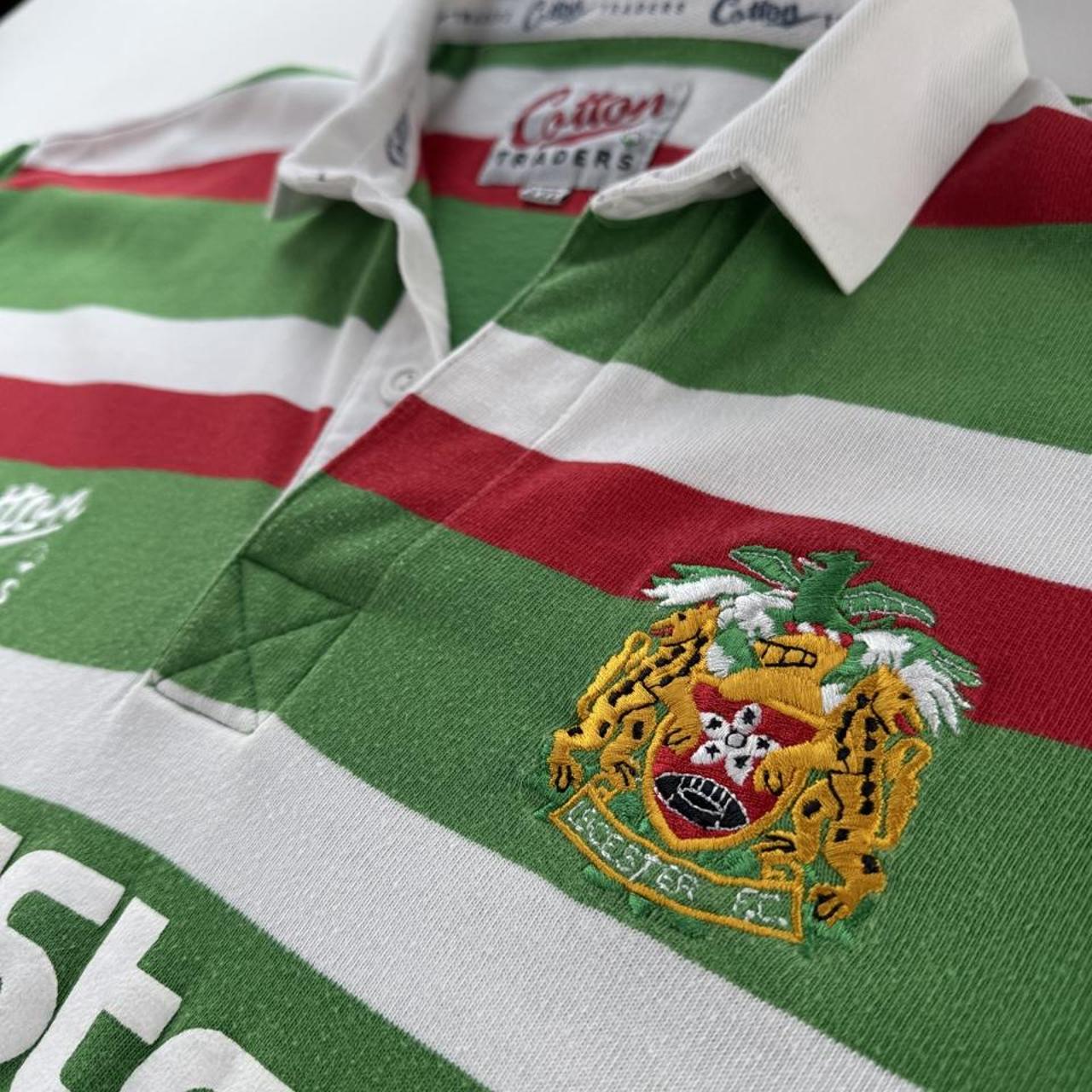 1996-97 Cotton Traders Leicester Tigers Rugby Polo Shirt XXL