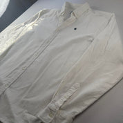 White Carhartt WIP Long Sleeve Madison Corduroy Button Down Shirt XXL