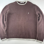 Yves Saint Laurent Rare Brown Ribbed Knitted Jumper XL