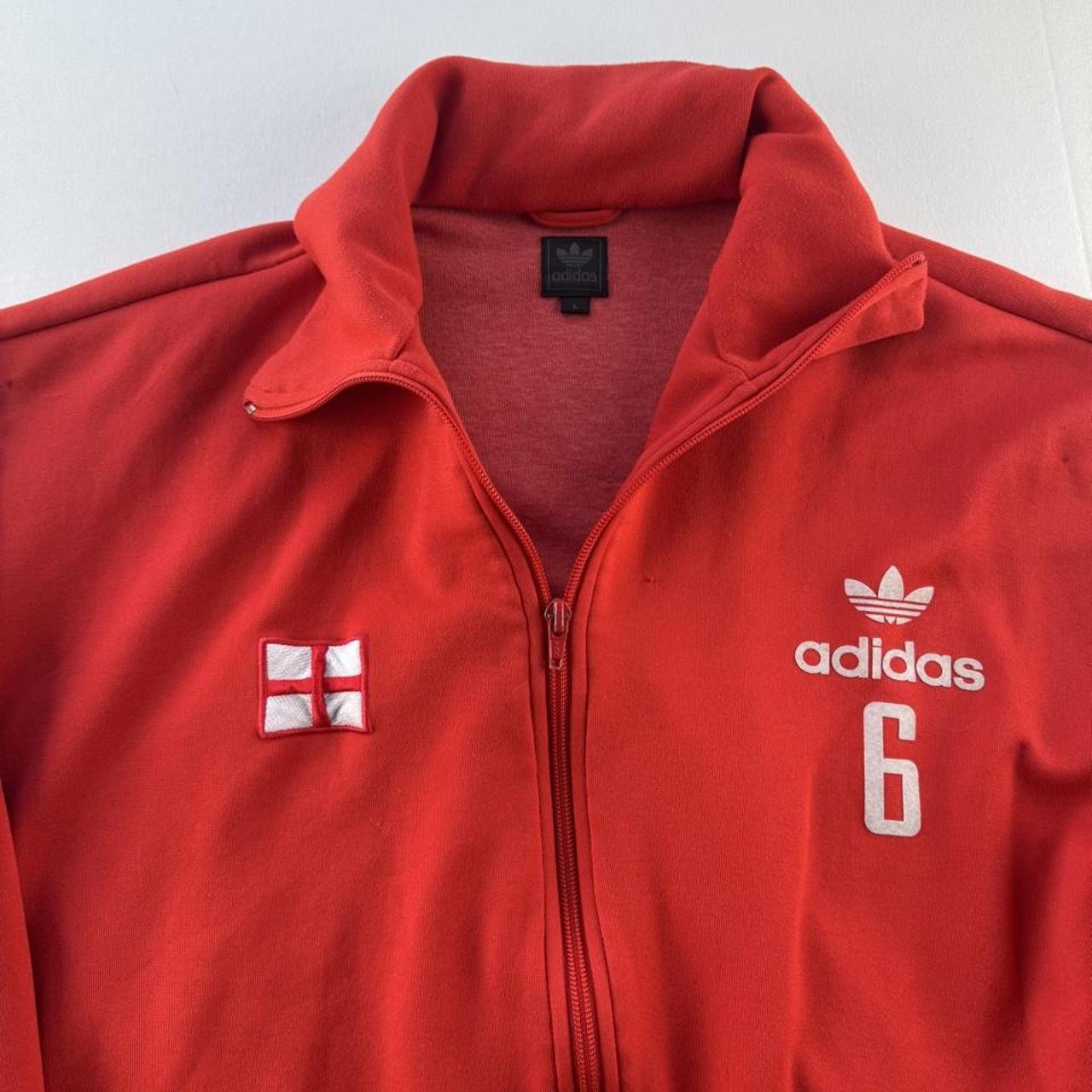 Mid 2000s Adidas England 6 Womens Tracksuit Jacket L