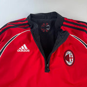Rare Early 2000s Adidas AC Milan Reversible Fleece Jacket L