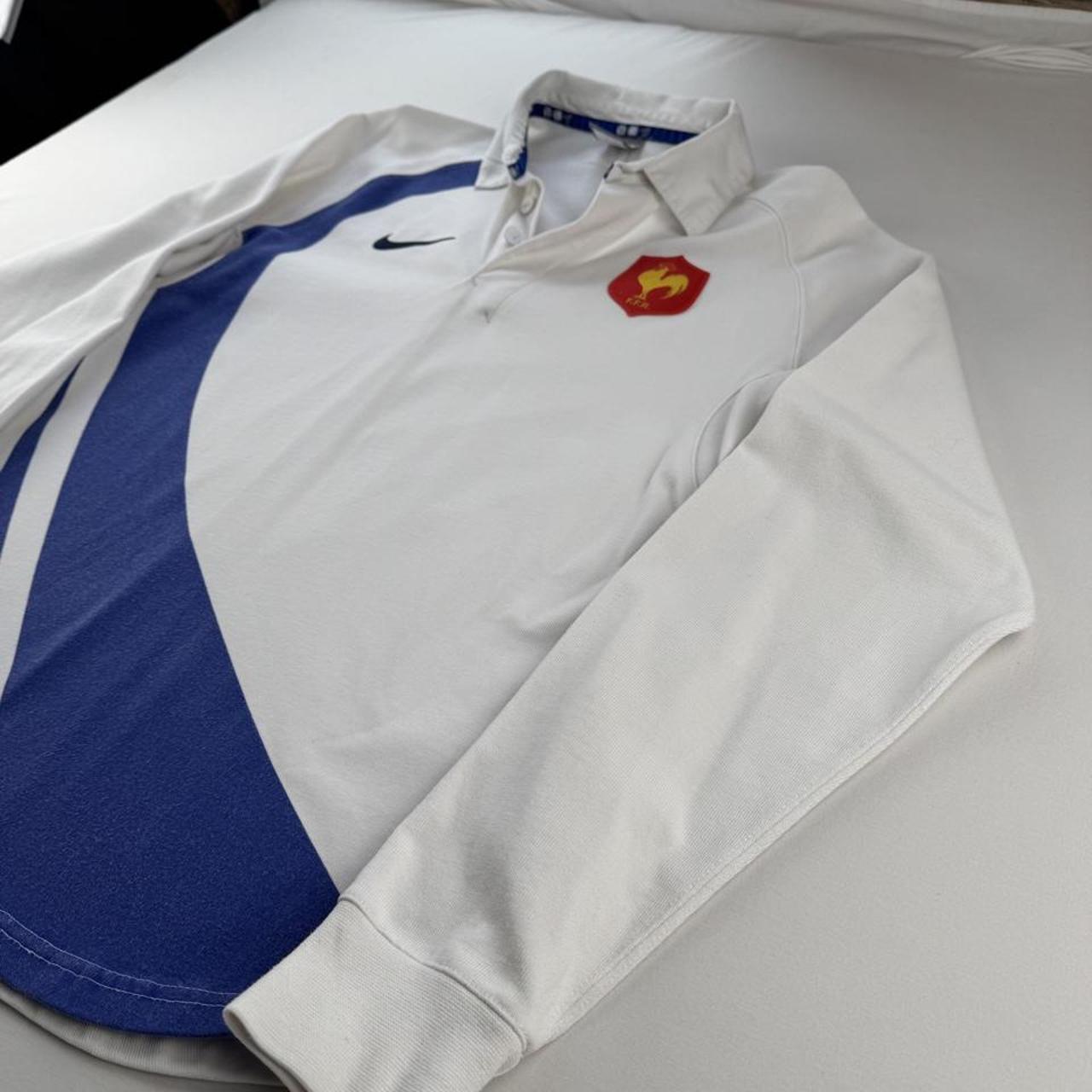 2007 Nike Embroidered France Rugby Polo Shirt S