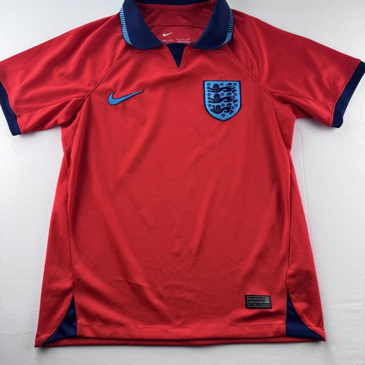 2022 England Nike Red Away Jersey S