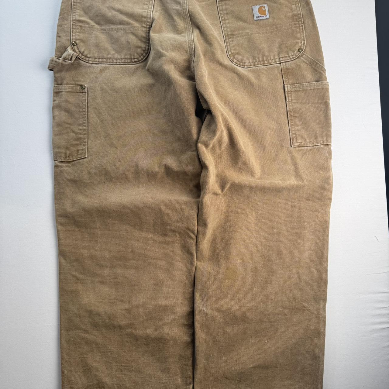 Made in USA Carhartt Heavyweight Double Knee Carpenter Trousers 34W 30L