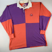 1990s Cotton Traders Embroidered Rugby Polo L