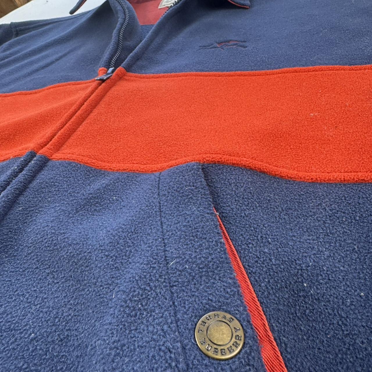 Thomas Burberry Stunning Embroidered Spellout Fleece Panel Jacket L