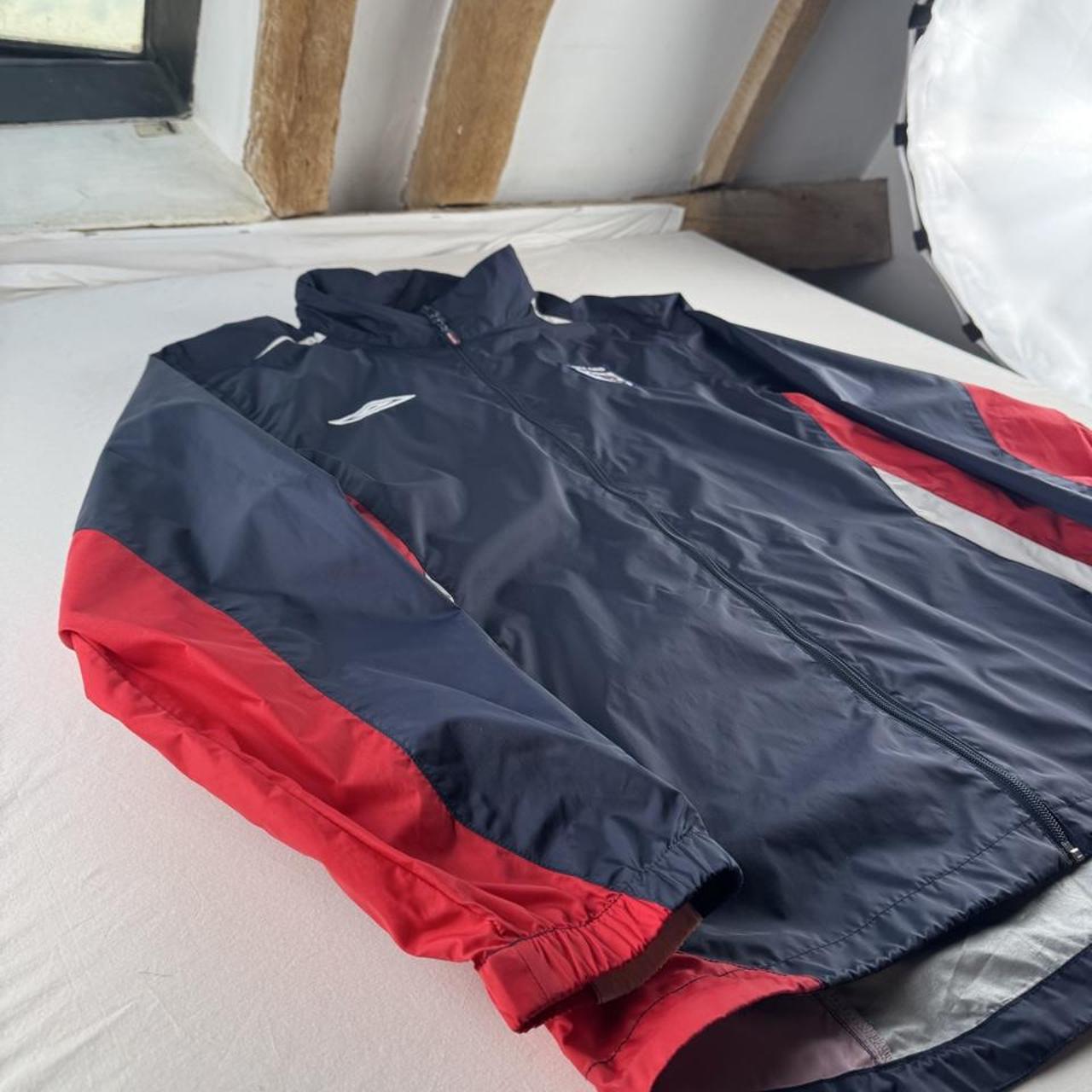 Umbro England Early 2000s Training Hooded Shell Track Jacket