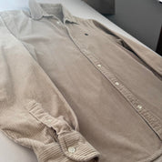 Beige Carhartt WIP Long Sleeve Madison Corduroy Button Down Shirt M