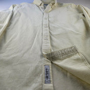Yellow Carhartt WIP Long Sleeve Madison Corduroy Button Down Shirt L