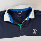 Nautica Short Sleeve Striped Rugby Polo XXL