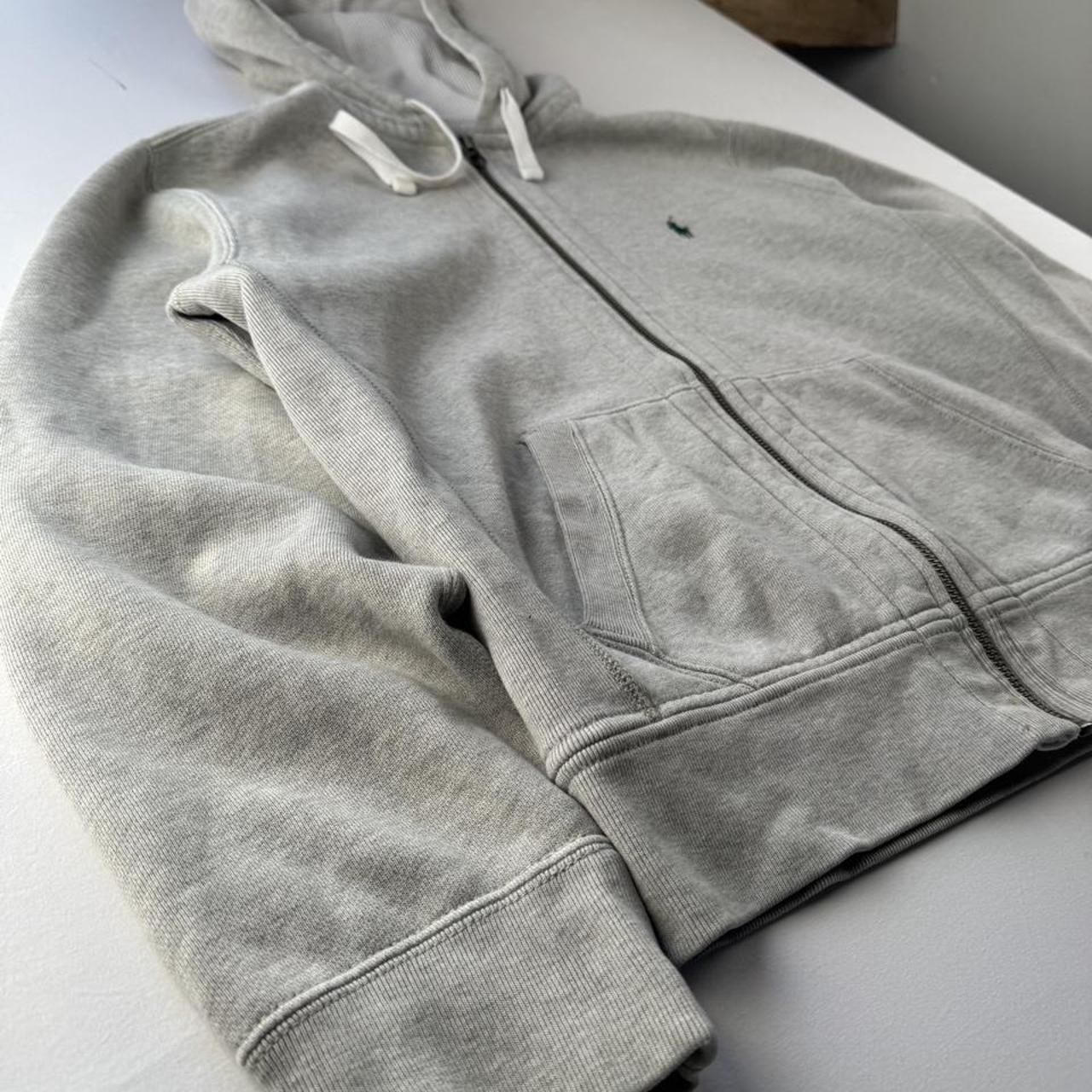 Polo Ralph Lauren Embroidered Green Pony Heavyweight Full Zip Hoodie S