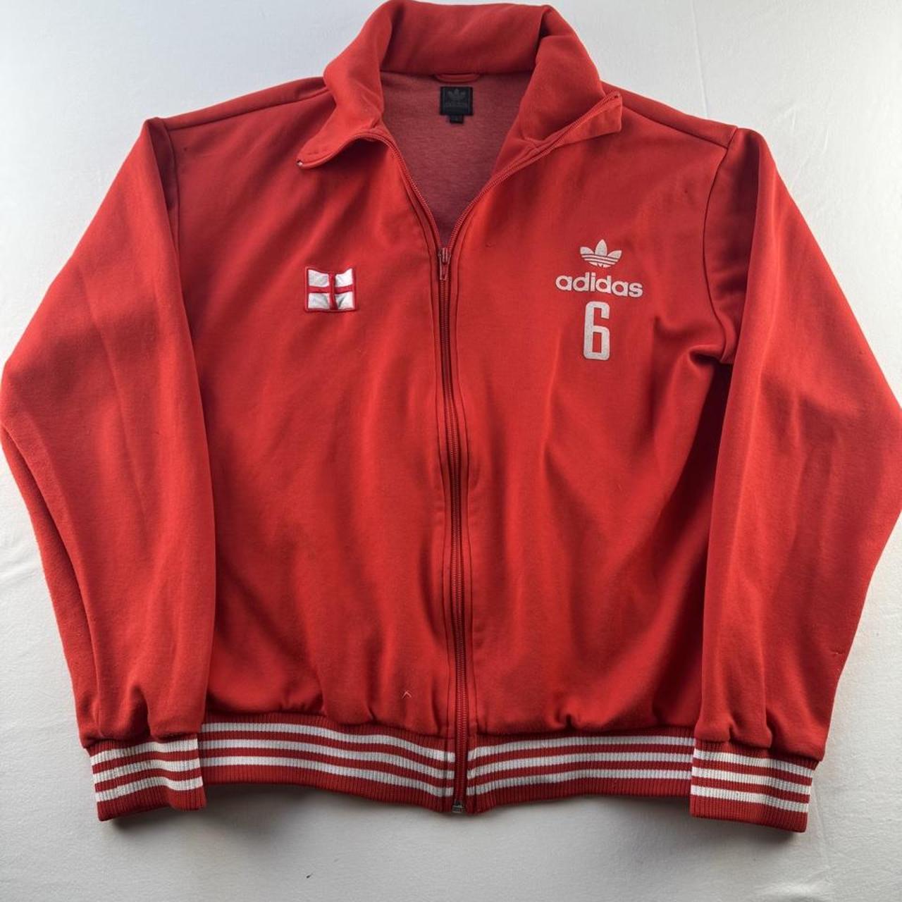 Mid 2000s Adidas England 6 Womens Tracksuit Jacket L