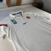 Nike England Rugby World Cup 2007 Players FIt Rugby Polo Shirt XXL