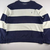 Yves Saint Laurent Striped Cotton Crewneck L
