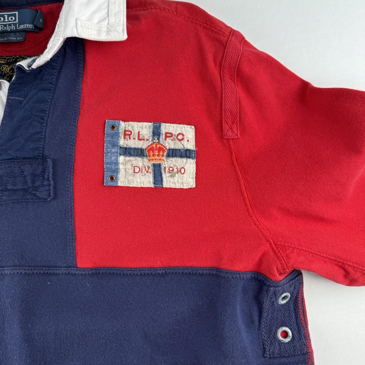 Polo Ralph Lauren Embroidered Vintage Rugby Polo Shirt L