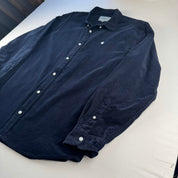 Navy Carhartt WIP Long Sleeve Madison Corduroy Button Down Shirt XL