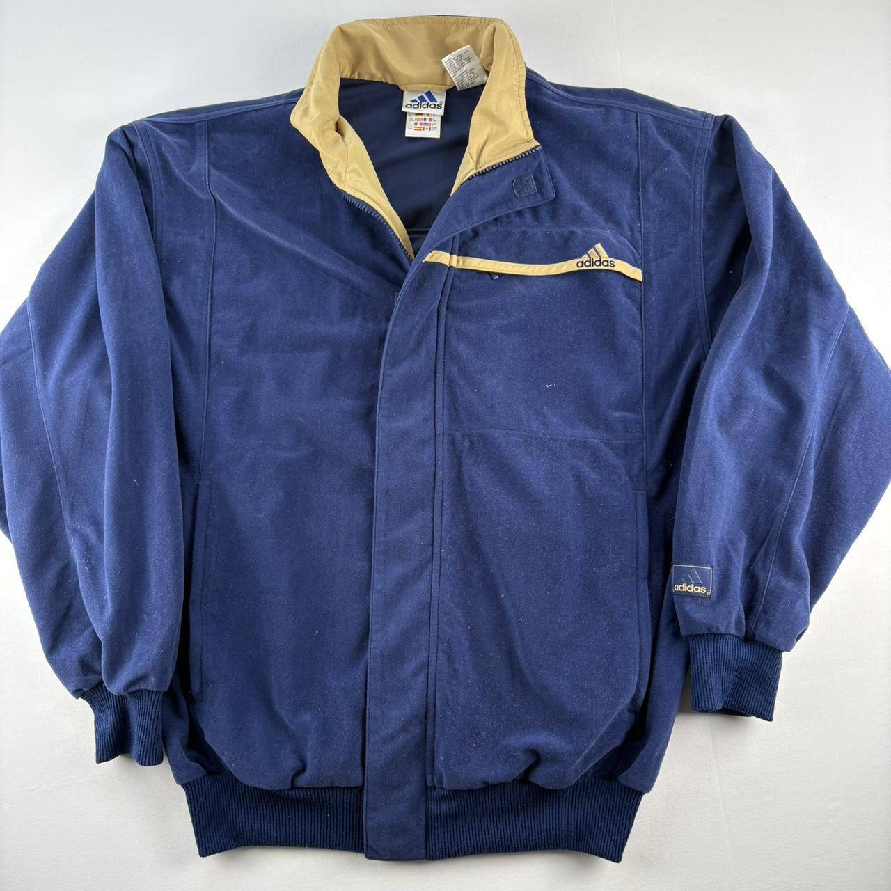 1990s Adidas Velvet Embroidered Track Jacket S