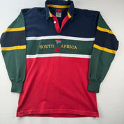 Canterbury 1990s Spellout South Africa Rugby Polo Shirt S
