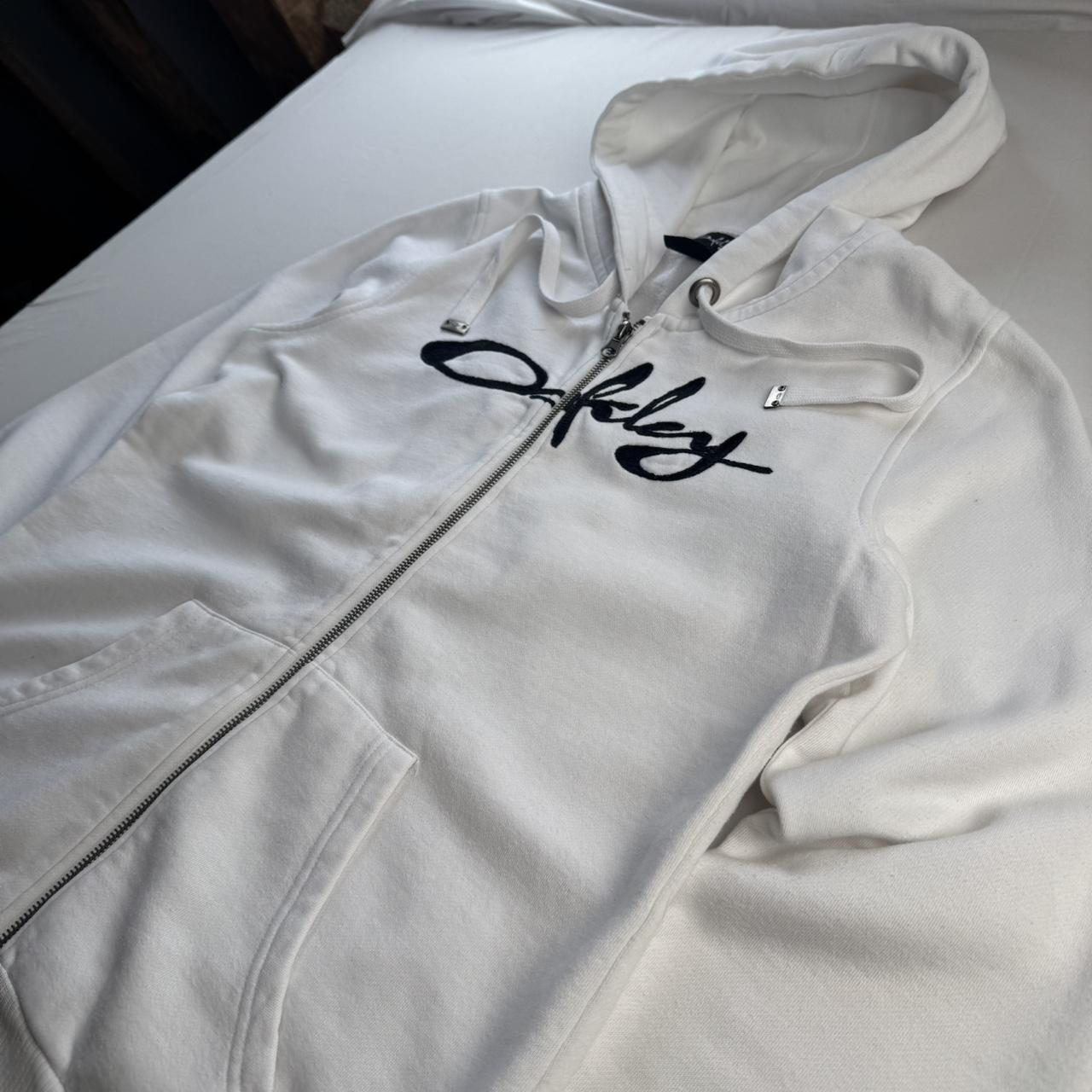 Y2k 2000s Oakley Embroidered Womens Full Zip Hoodie L