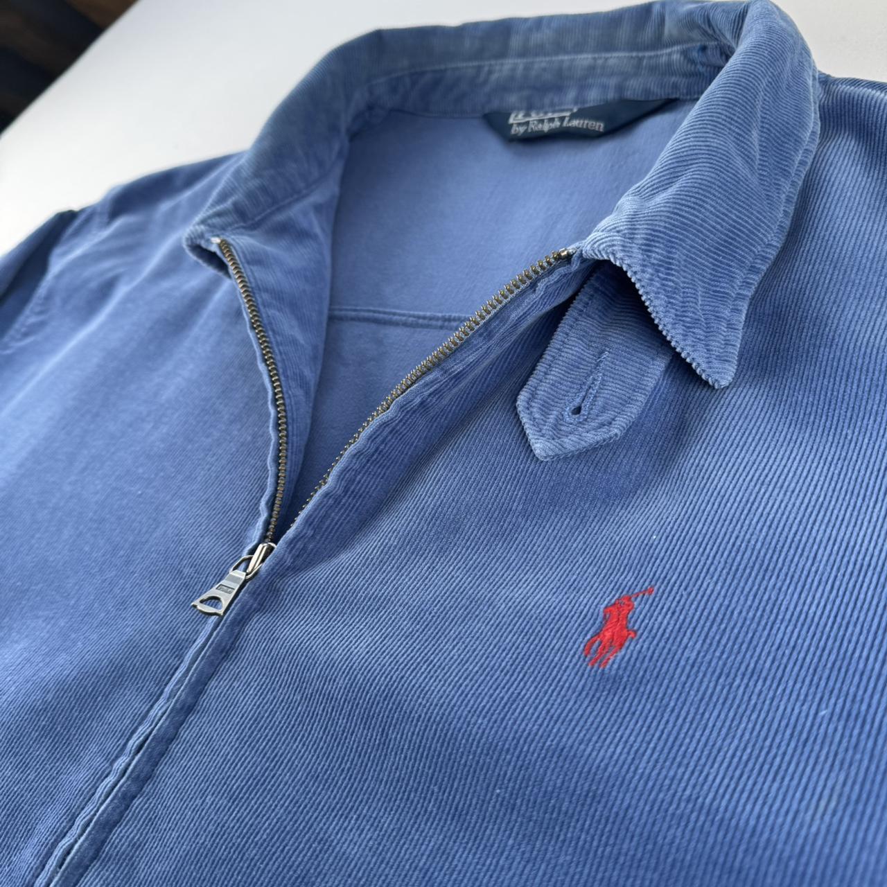 Early 2000s Polo Ralph Lauren Corduroy Denim Harrington Jacket L