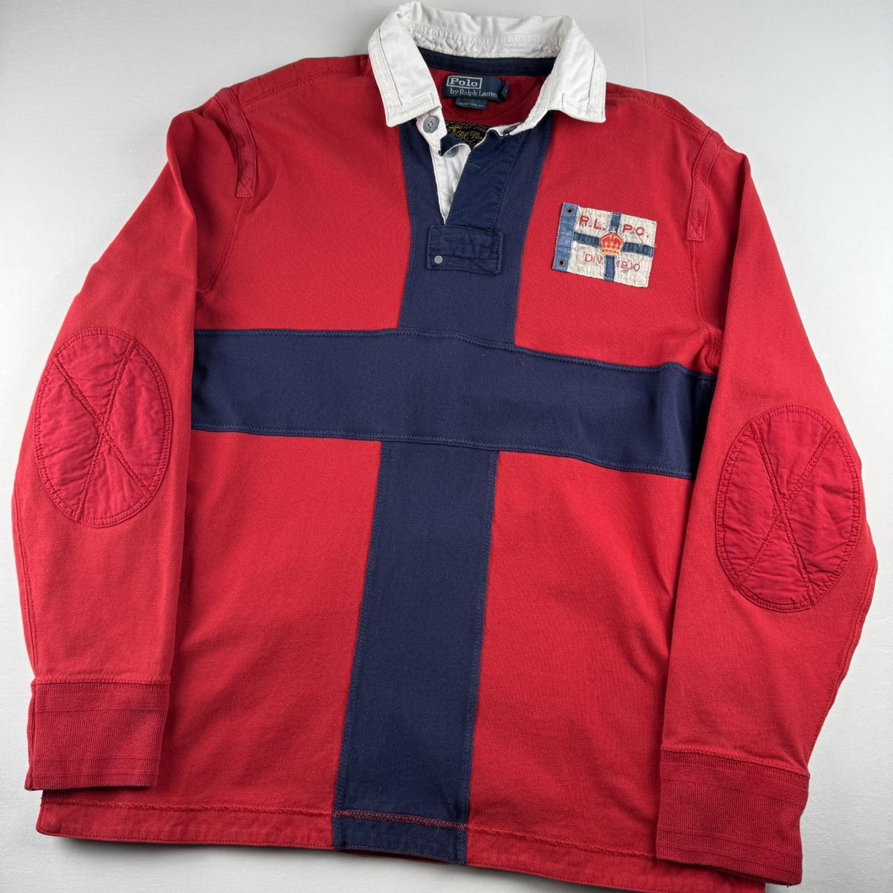 Polo Ralph Lauren Embroidered Vintage Rugby Polo Shirt L