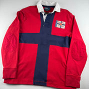 Polo Ralph Lauren Embroidered Vintage Rugby Polo Shirt L