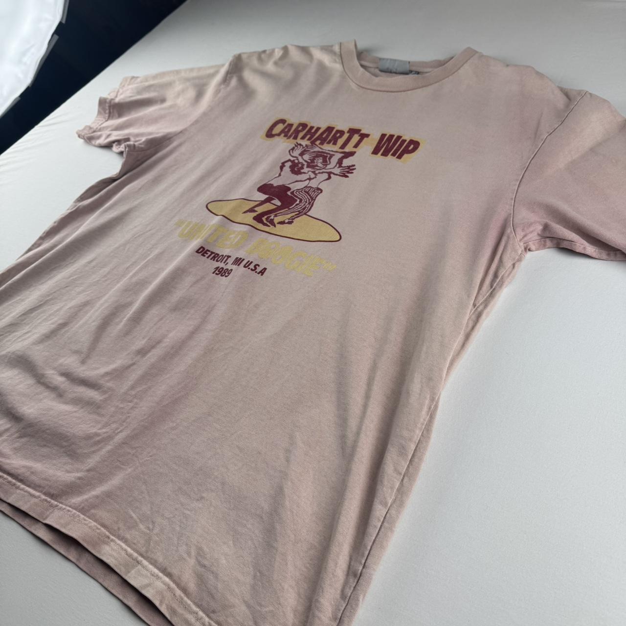 Carhartt WIP Graphic Boogie T Shirt Salmon Pink L