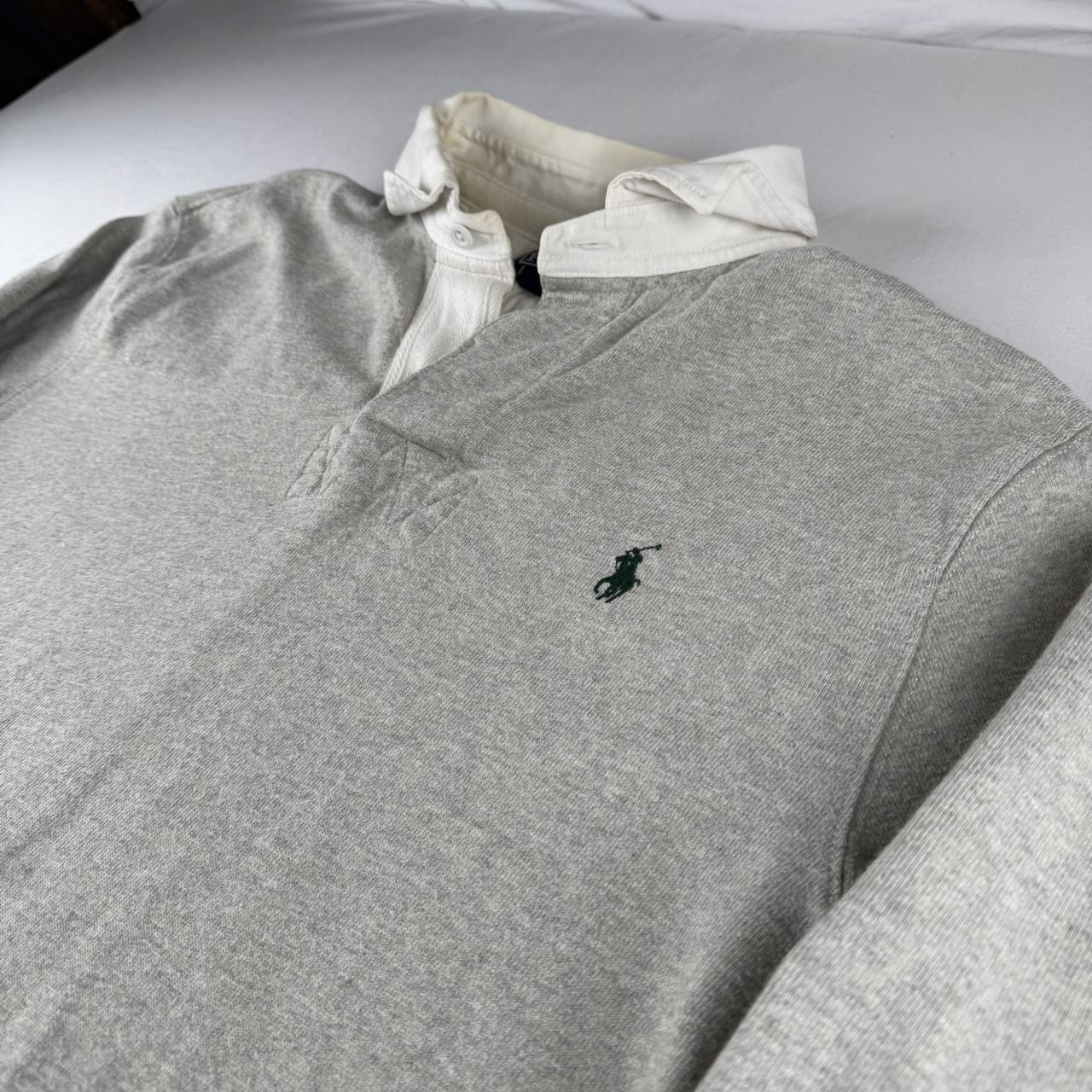 Polo Ralph Lauren Green Embroidered Pony Rugby Polo Shirt M