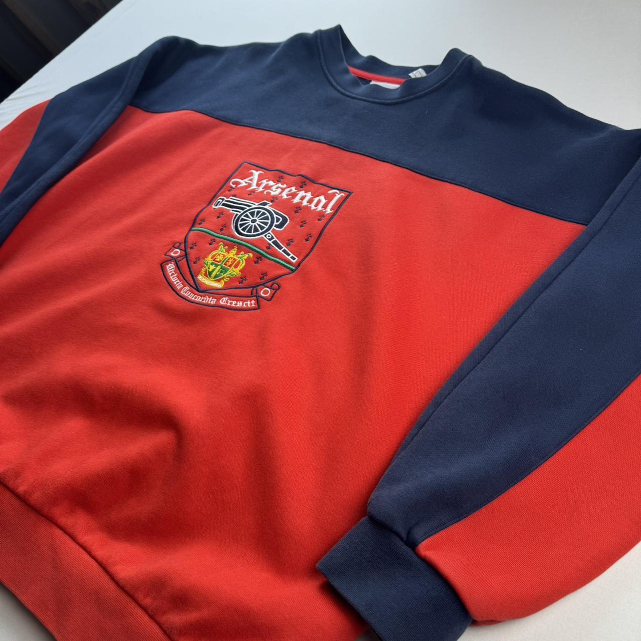 VIntage Style Adidas Embroidered Oversized Arsenal Sweatshirt S