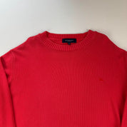 Early 2000s Cotton Burberry Embroidered Knitted Jumper M