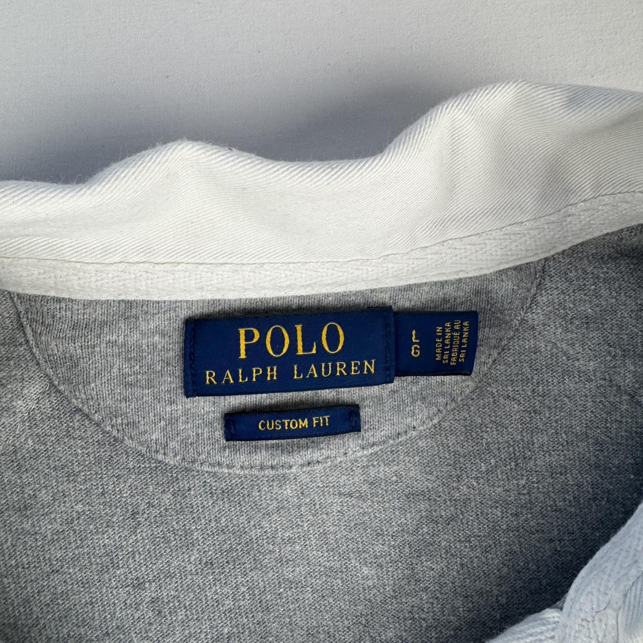 Polo Ralph Lauren Grey Rugby Polo Shirt L