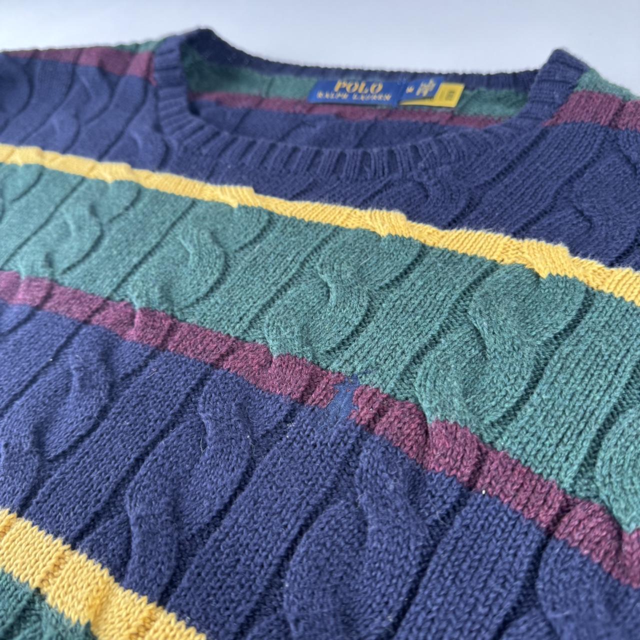 Polo Ralph Lauren Striped Cable Knit Jumper