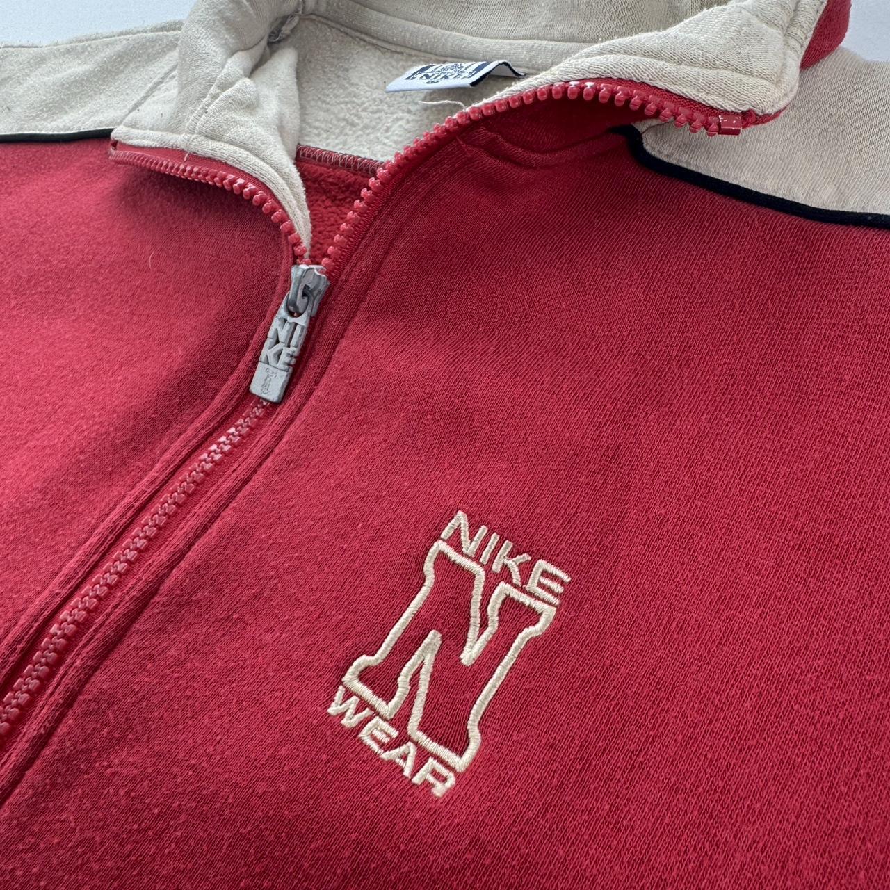 Womens 1990s Nike Embroidered Quarter Zip Fleece 8 Oversized