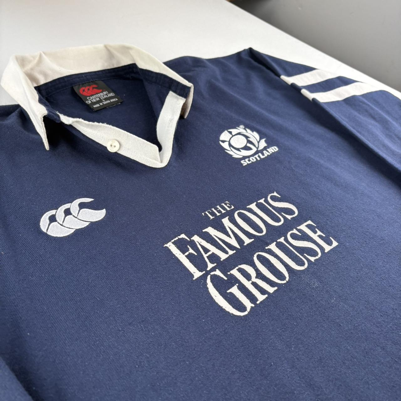 Late 1990s Scotland Rugby Canterbury Rugby Polo Shirt L