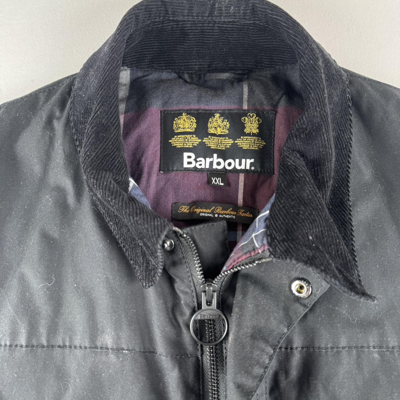 Black Barbour Bodmin Wax Jacket with Corduory Collar XXL