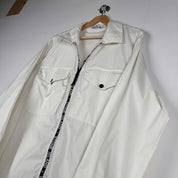 Stone Island shell jacket XL, black with logo trim and lightweight material.
