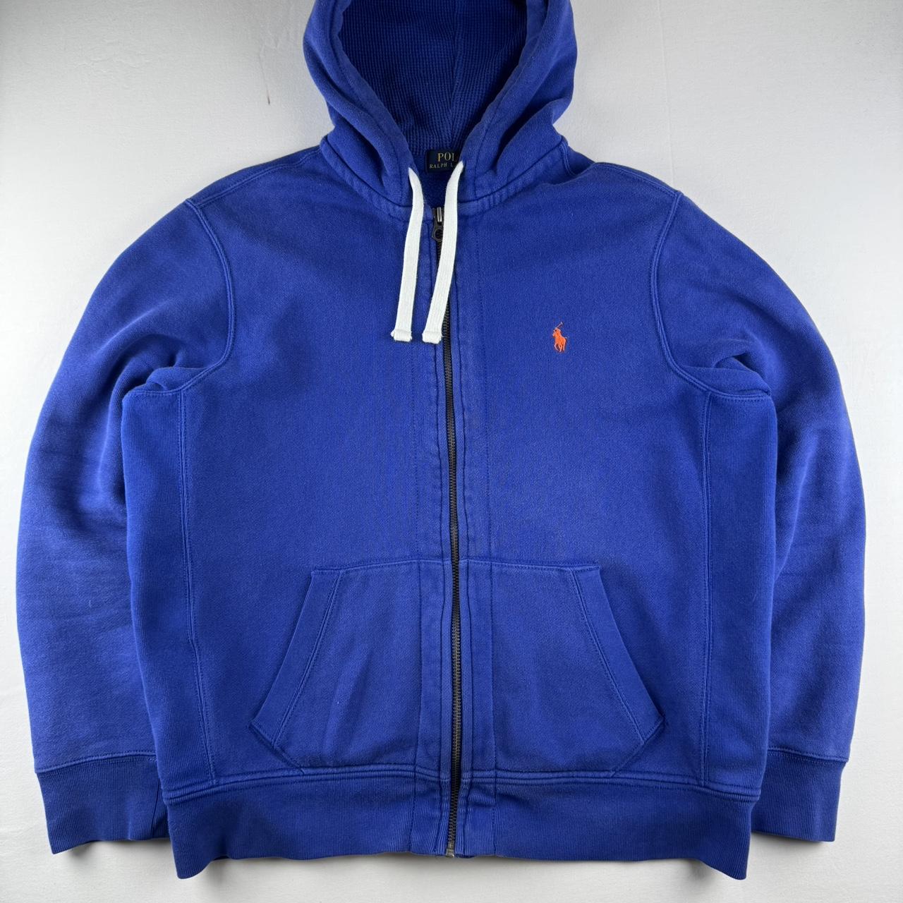 Unisex Polo Ralph Lauren Thick Oversized Full Zip Hoodie L