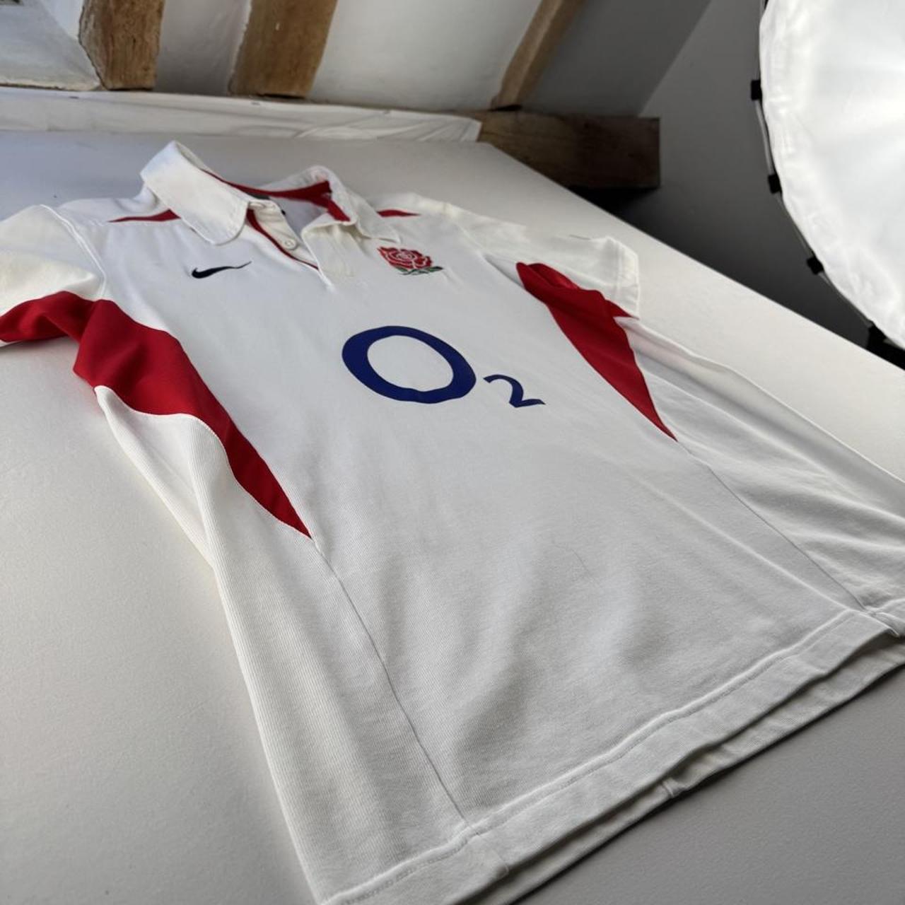 2003 Nike England Rugby Polo Shirt L